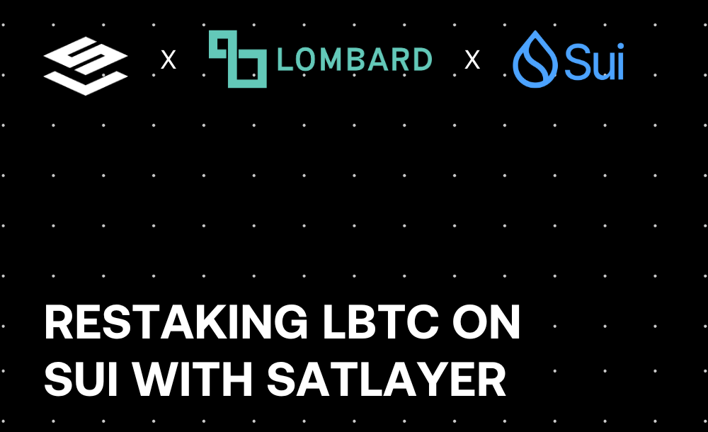 Guide: Restaking LBTC on Sui with SatLayer