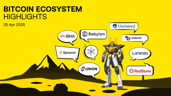 Bitcoin Ecosystem Highlights #1