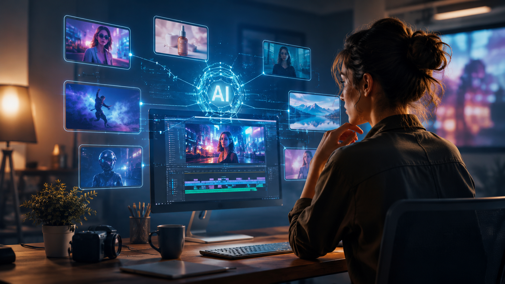 Illustration: how to use ai for video ads