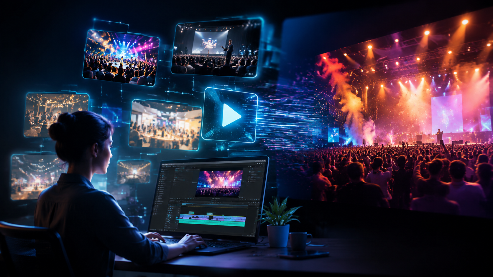 Illustration: ai video generator for event promotion
