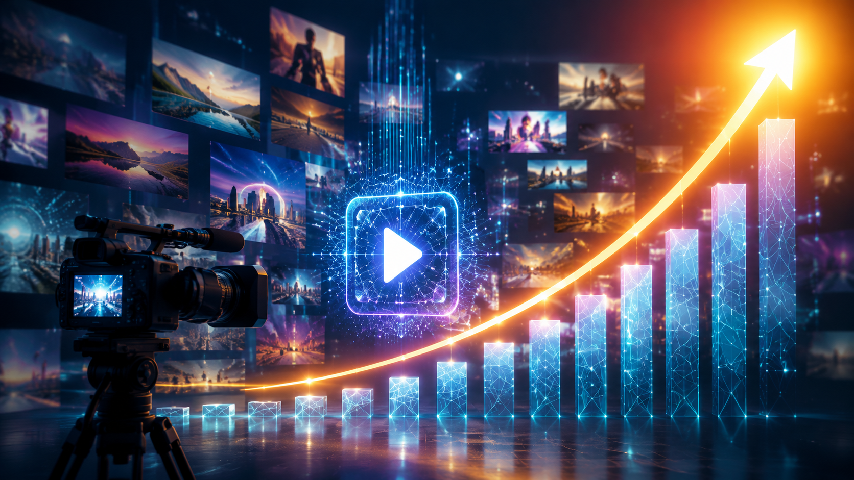 Illustration: ai video generators market growth