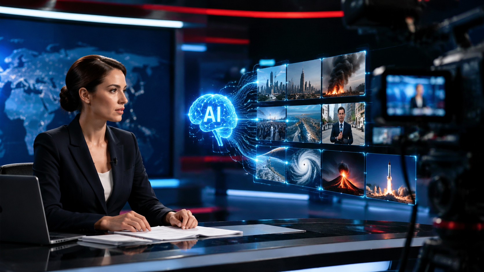 Illustration: text to video ai for news reports