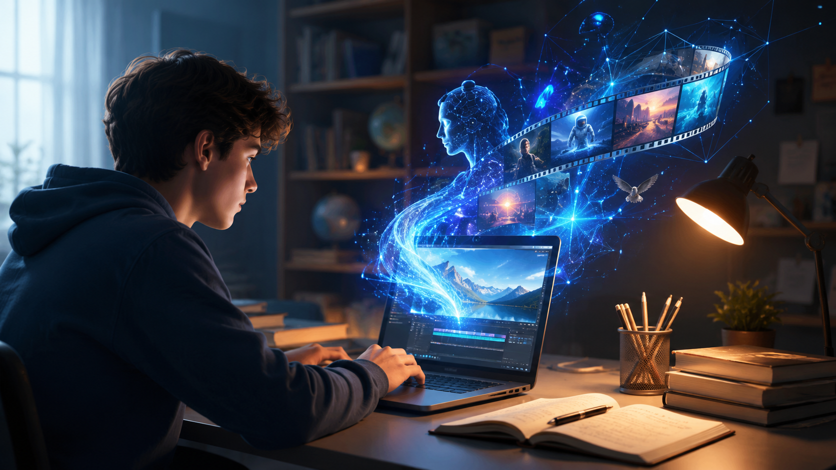 Illustration: free text to video ai for students