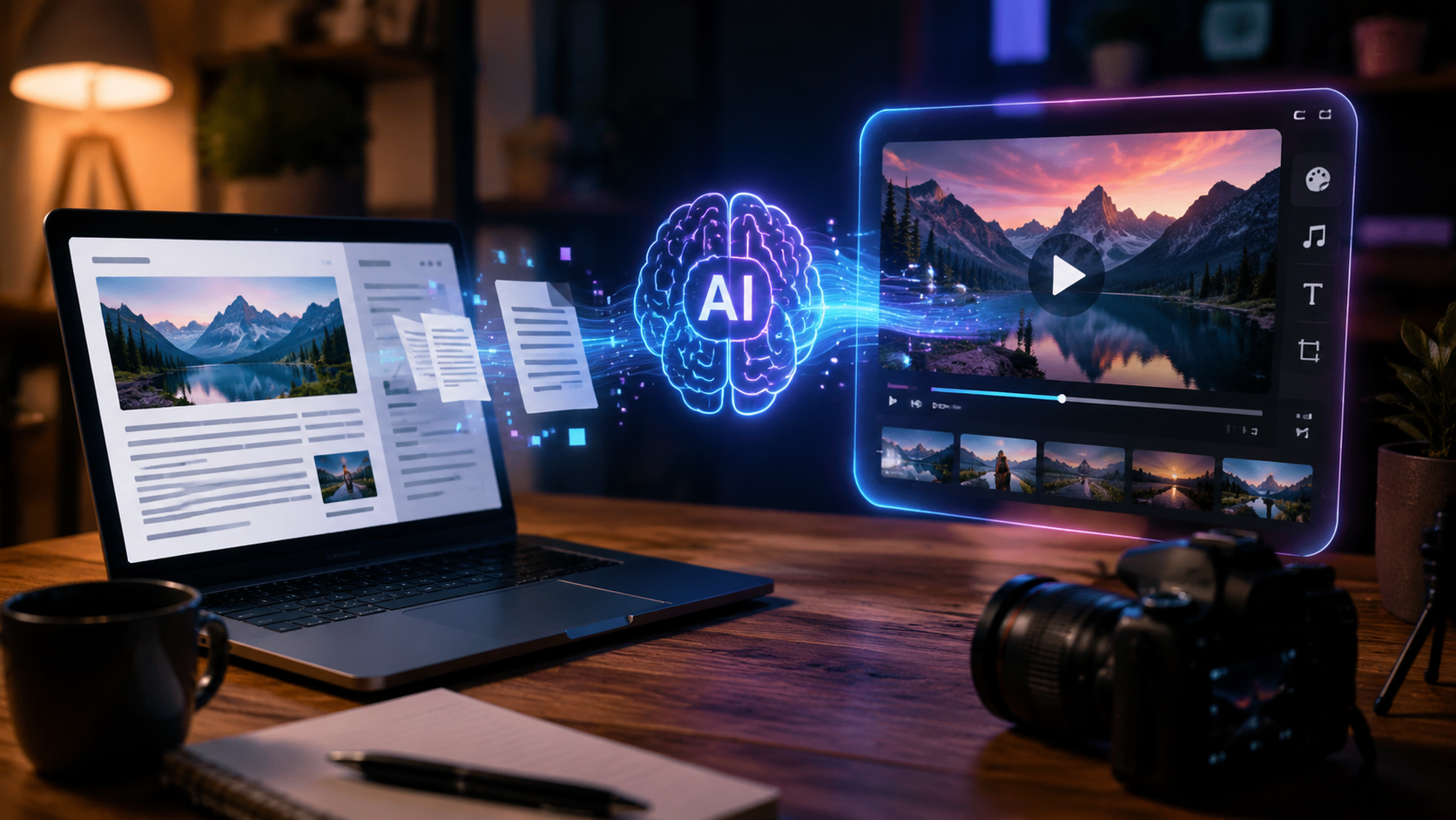 Illustration: best ai for converting blog posts to videos