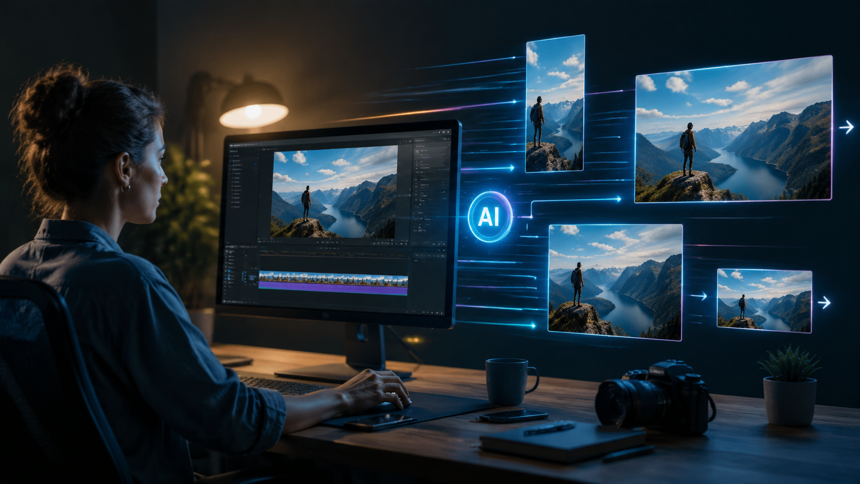 Illustration: how to resize videos with ai tools
