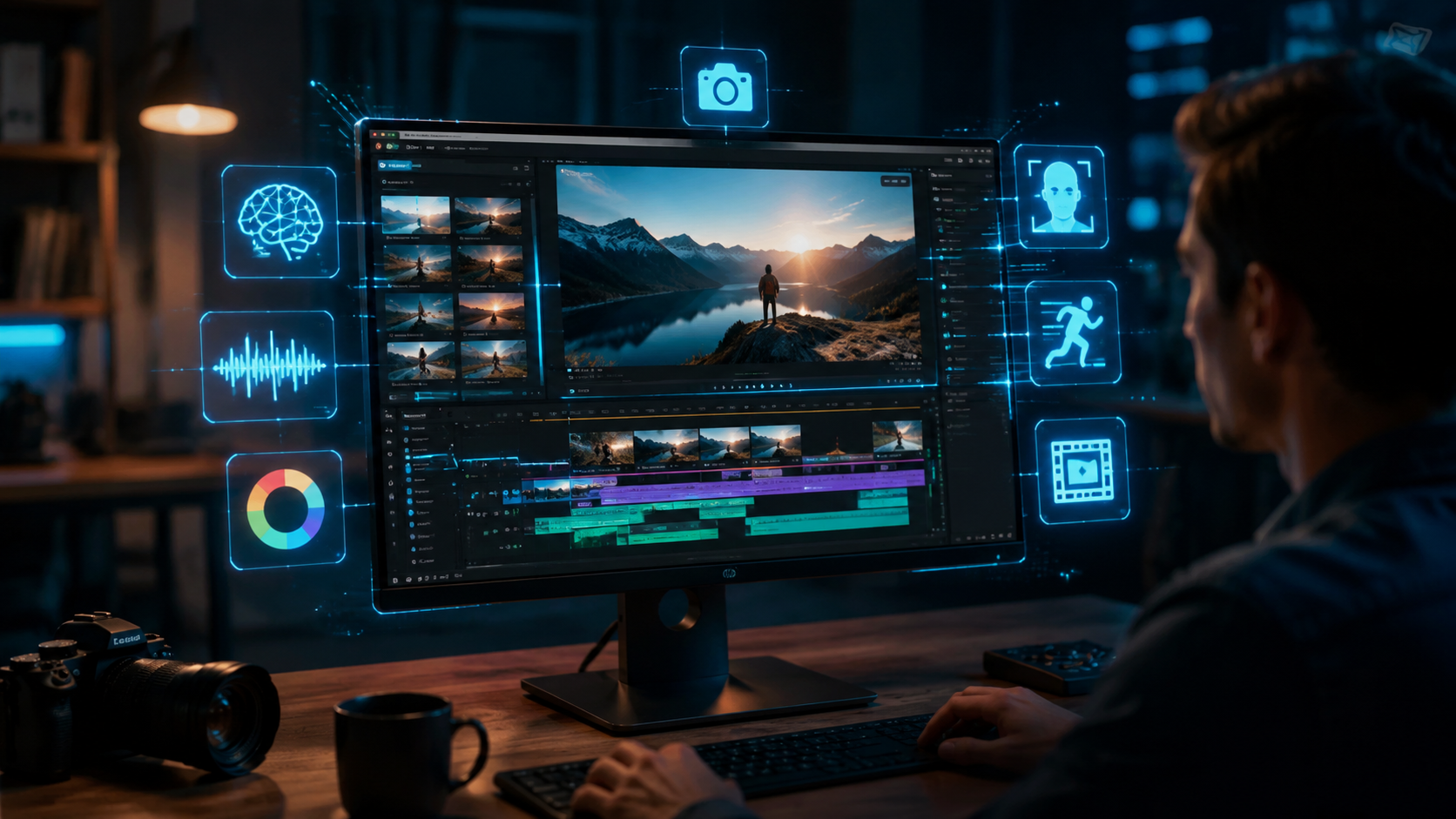 Illustration: ai-powered video editing software