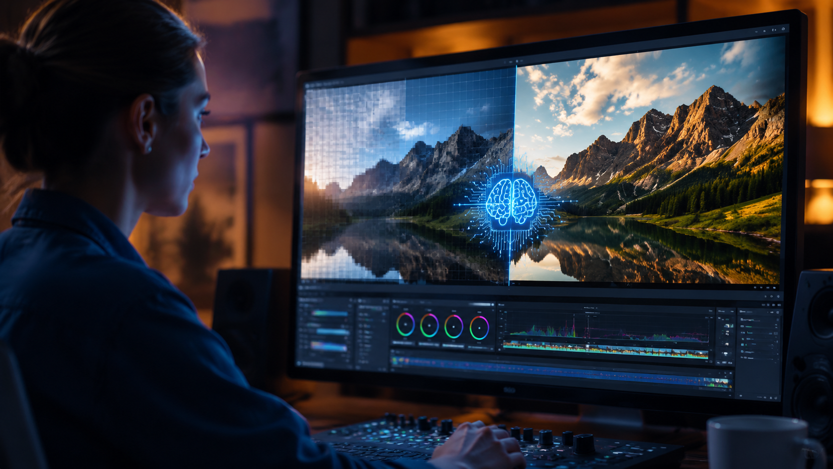 Illustration: how to enhance video quality ai
