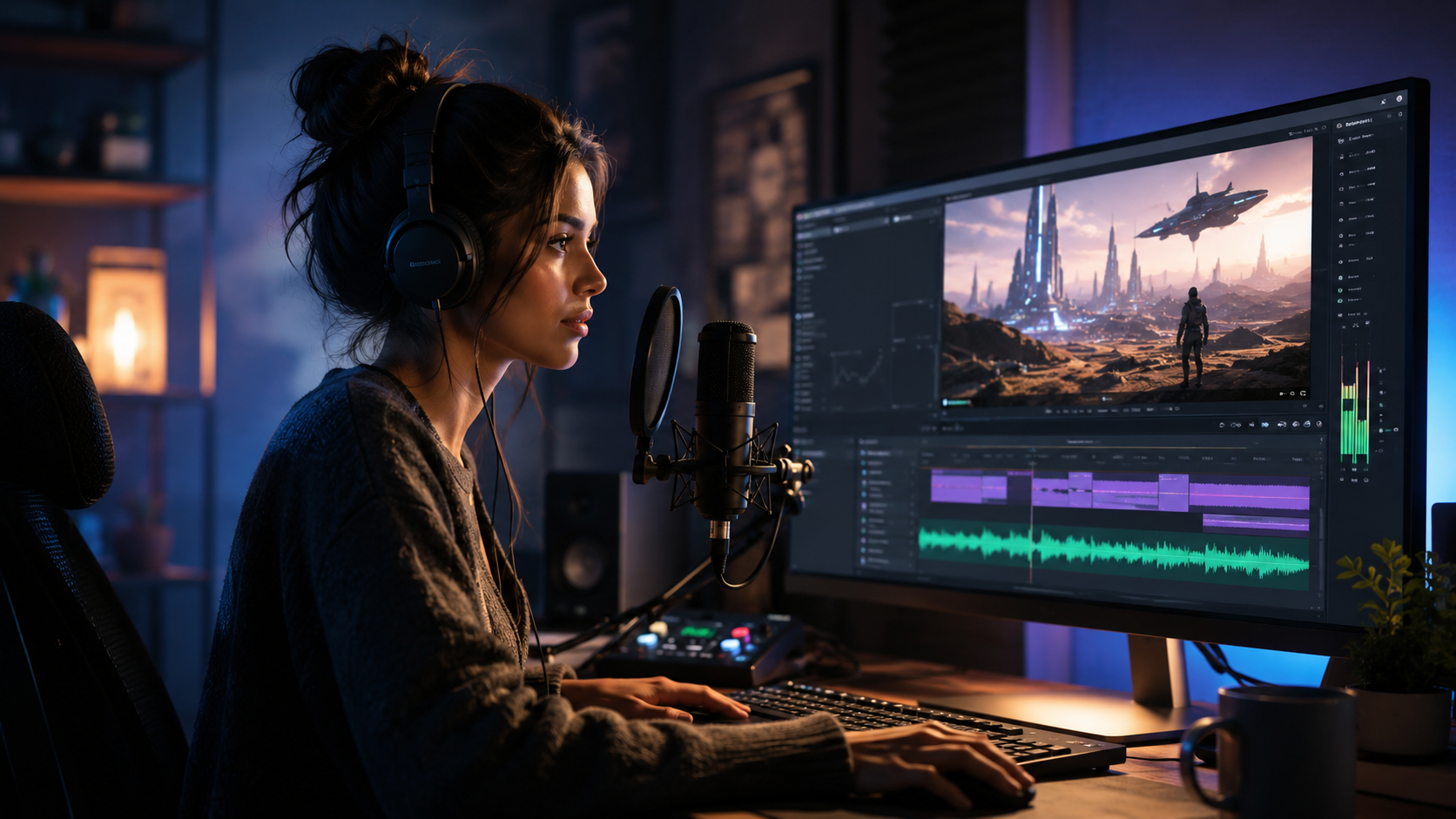 Illustration: how to add voiceover to ai-generated videos