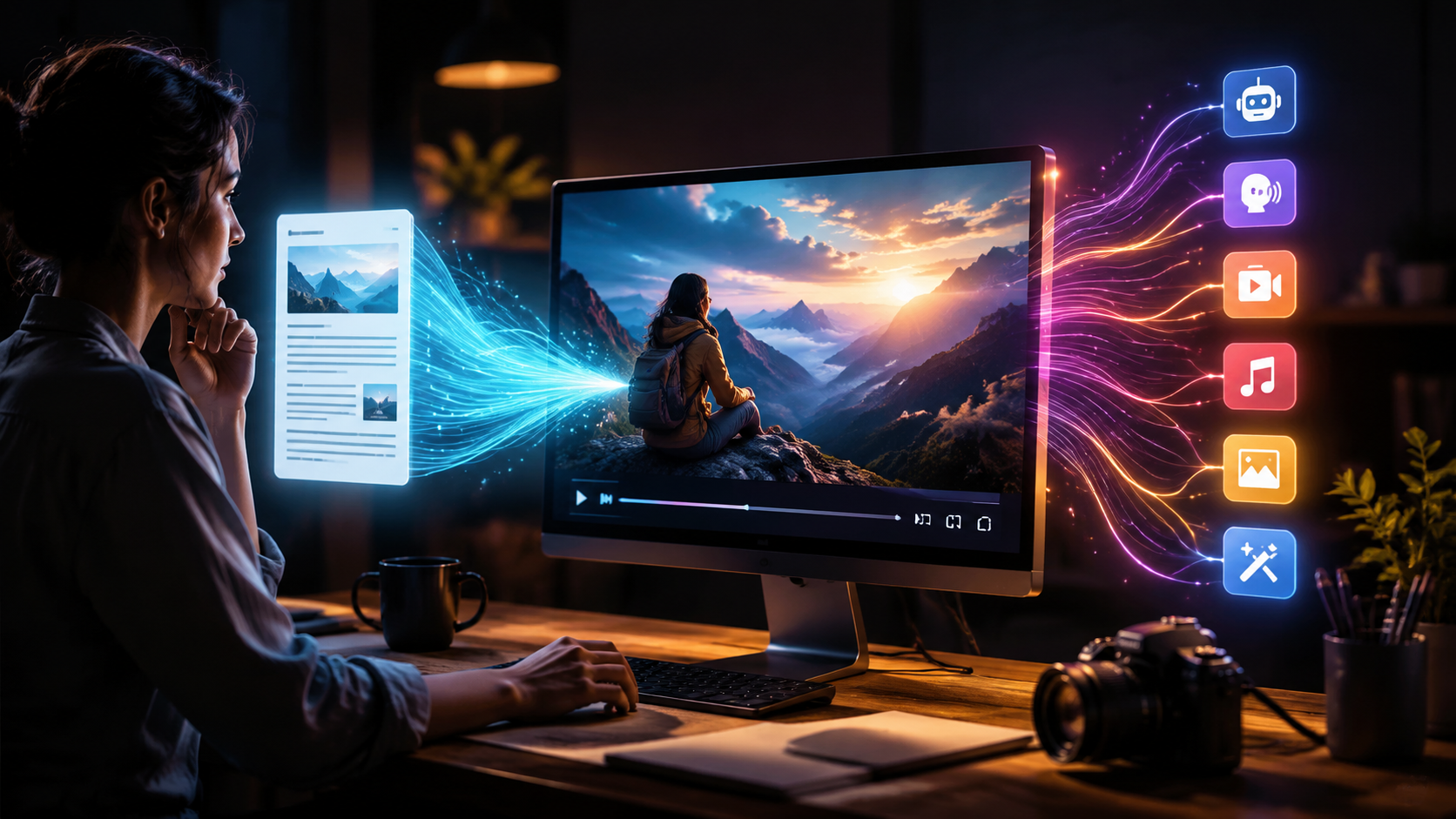 Illustration: best ai tools for converting blog posts to videos