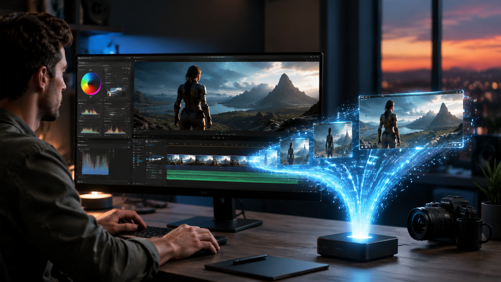 Illustration: how to export ai videos in hd