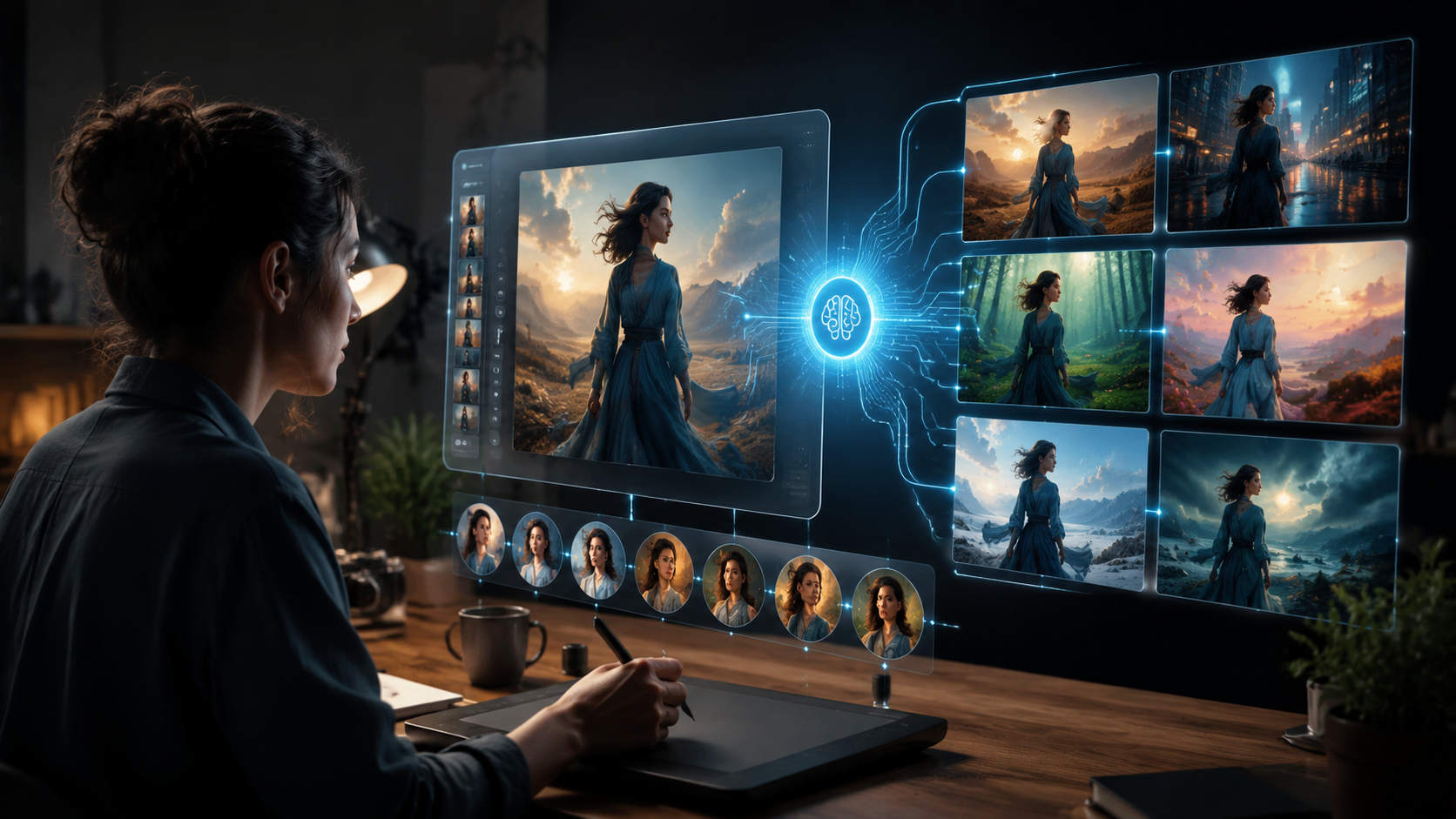 Illustration: consistent visual creation ai platform