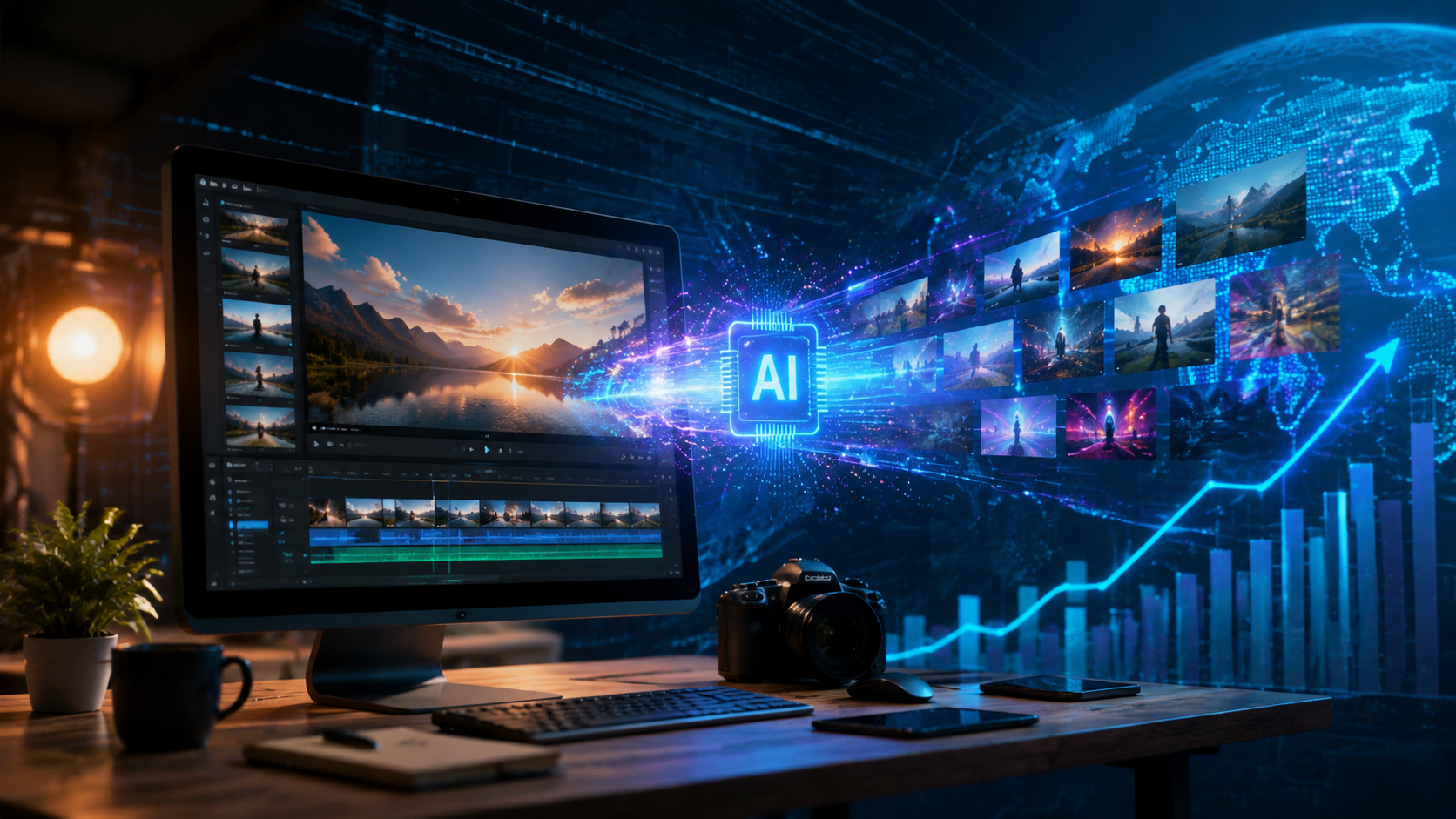Illustration: ai powered video generator market size