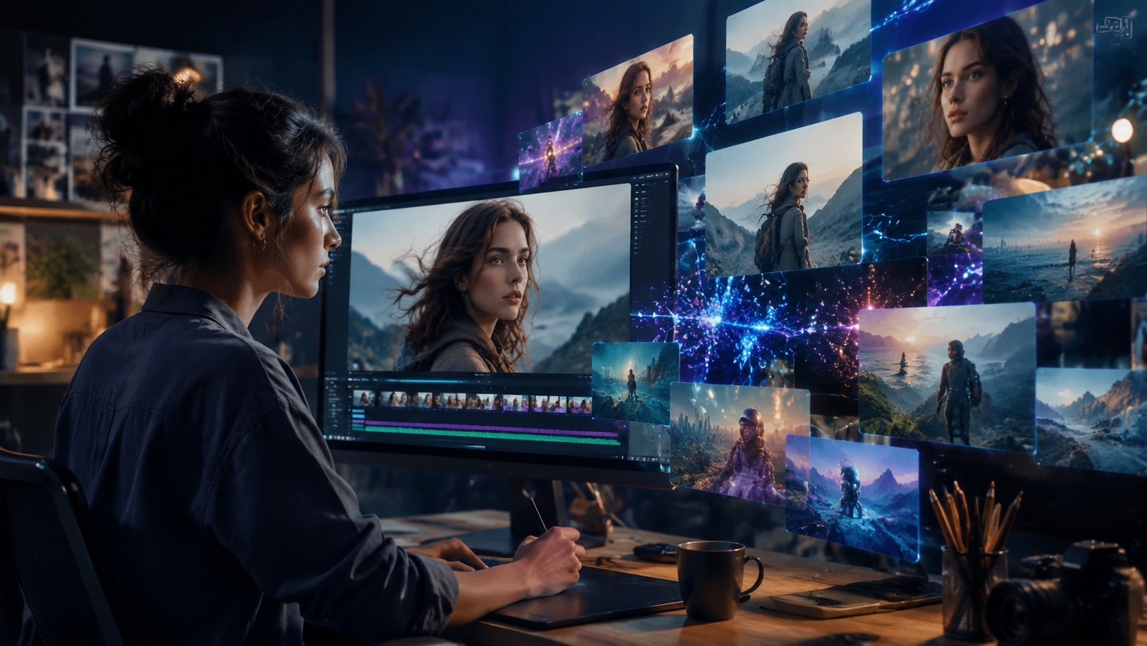 Illustration: consistent visual creation with ai video