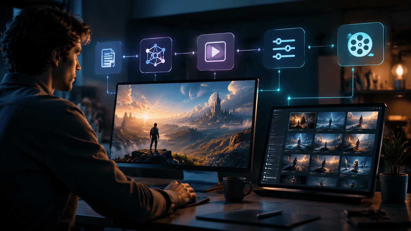 Illustration: text to video ai workflow tools