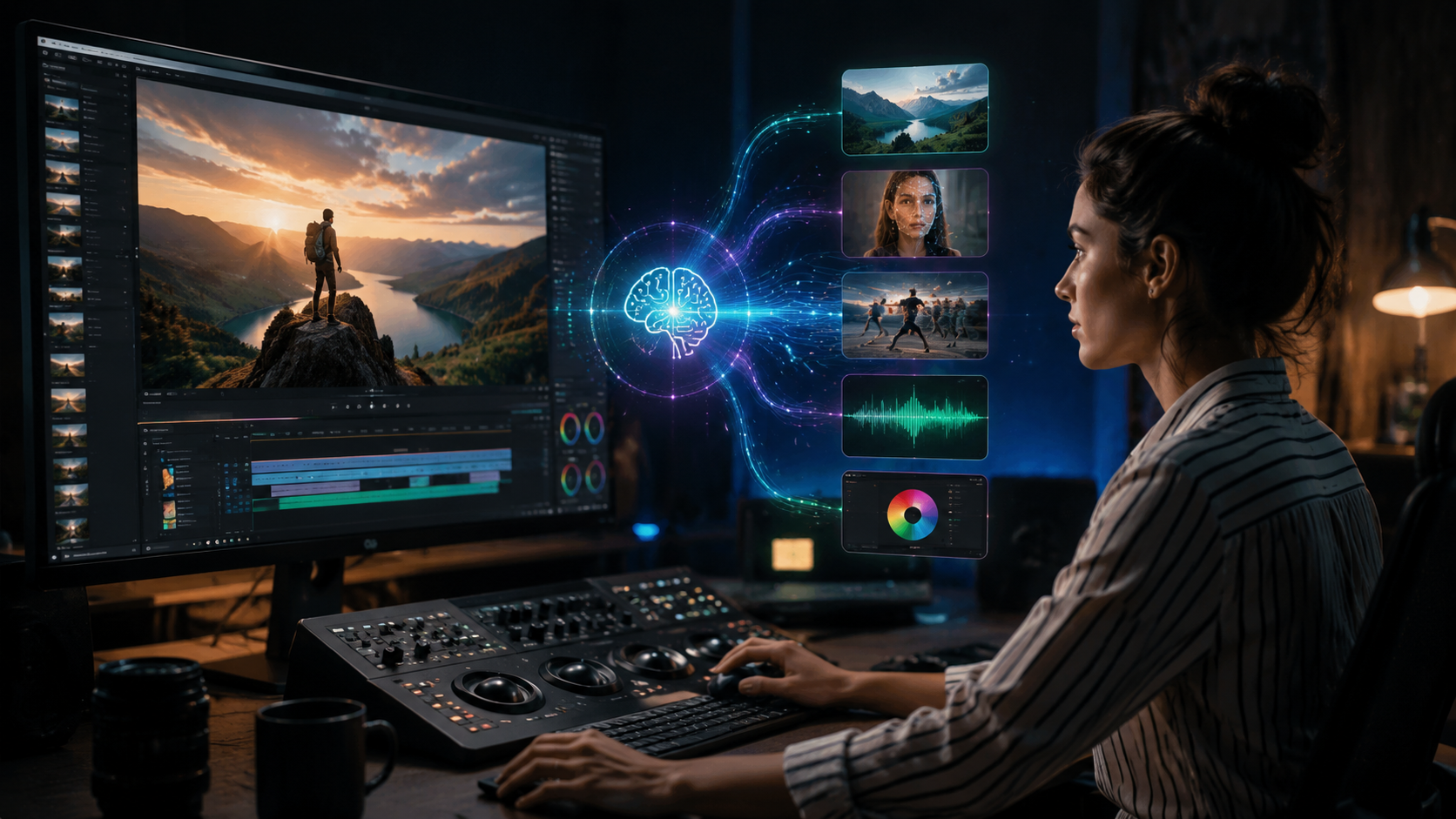 Illustration: how to enhance videos using ai