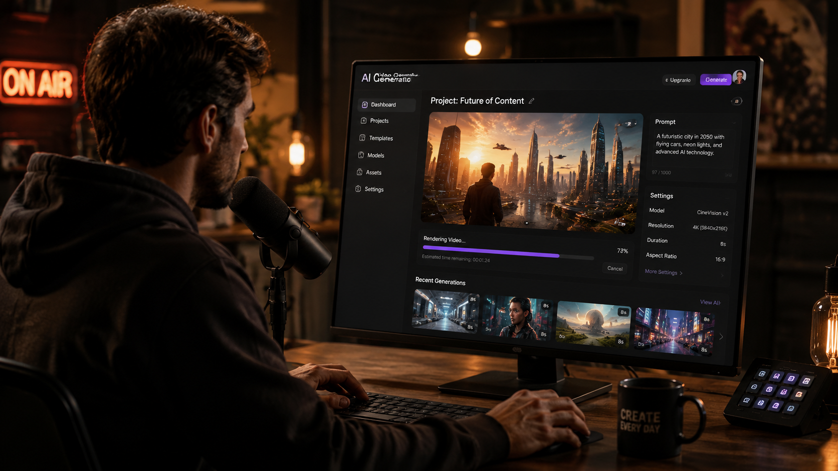 Illustration: ai video generator for podcasters