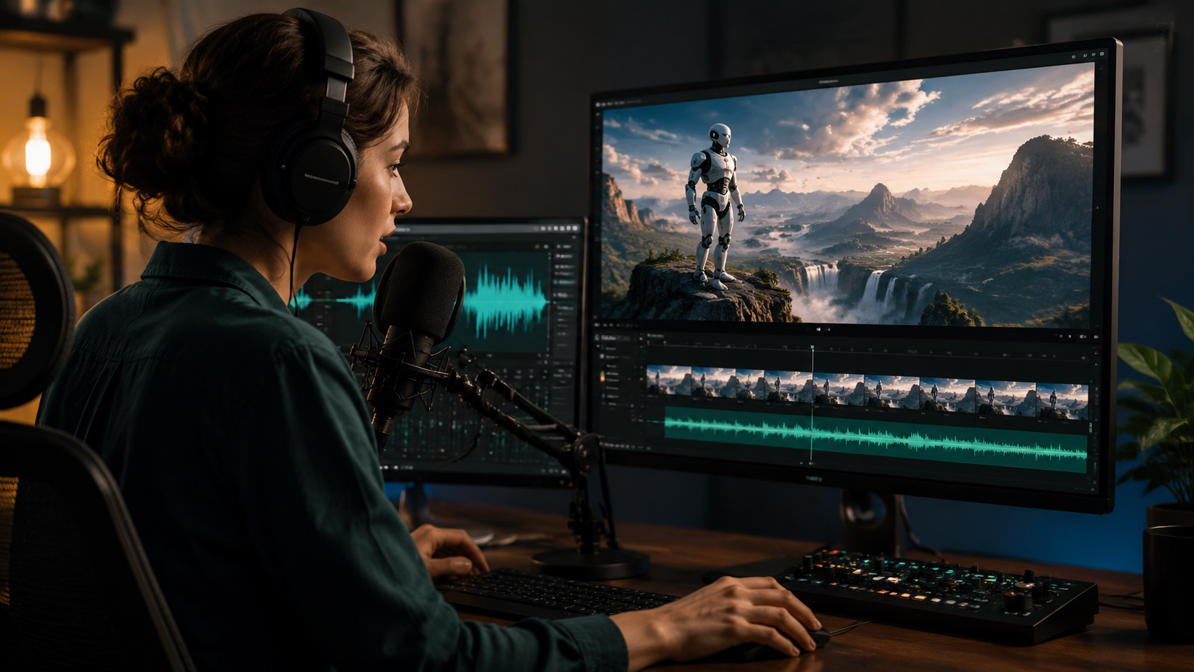 Illustration: how to add voiceover to ai videos