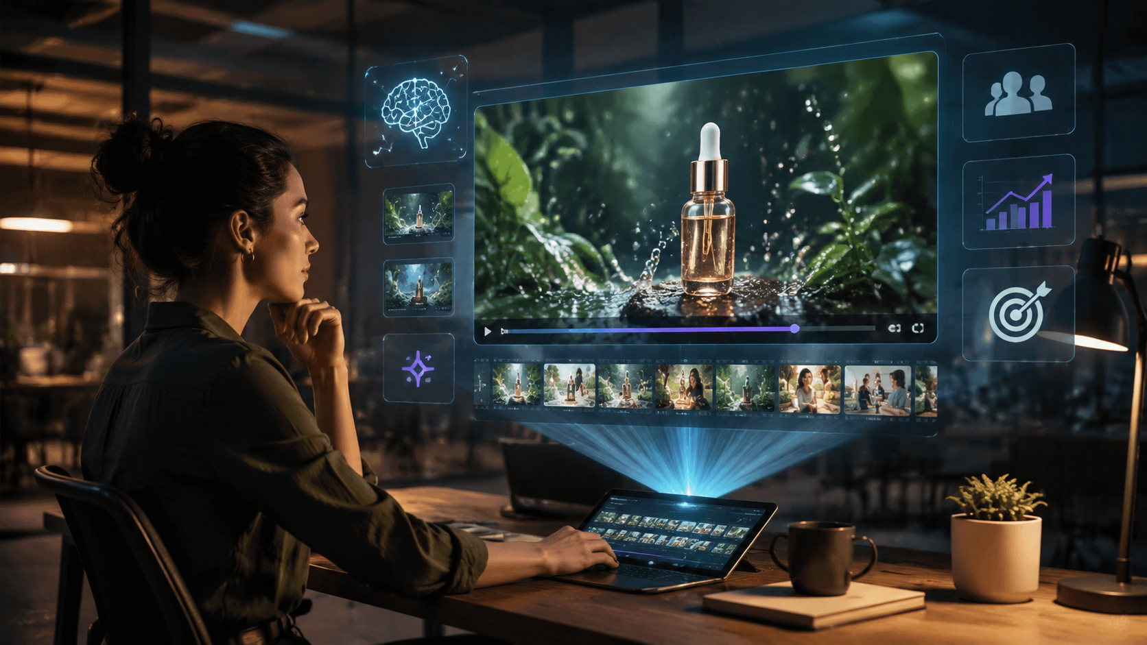 Illustration: text to video ai for brand promotion