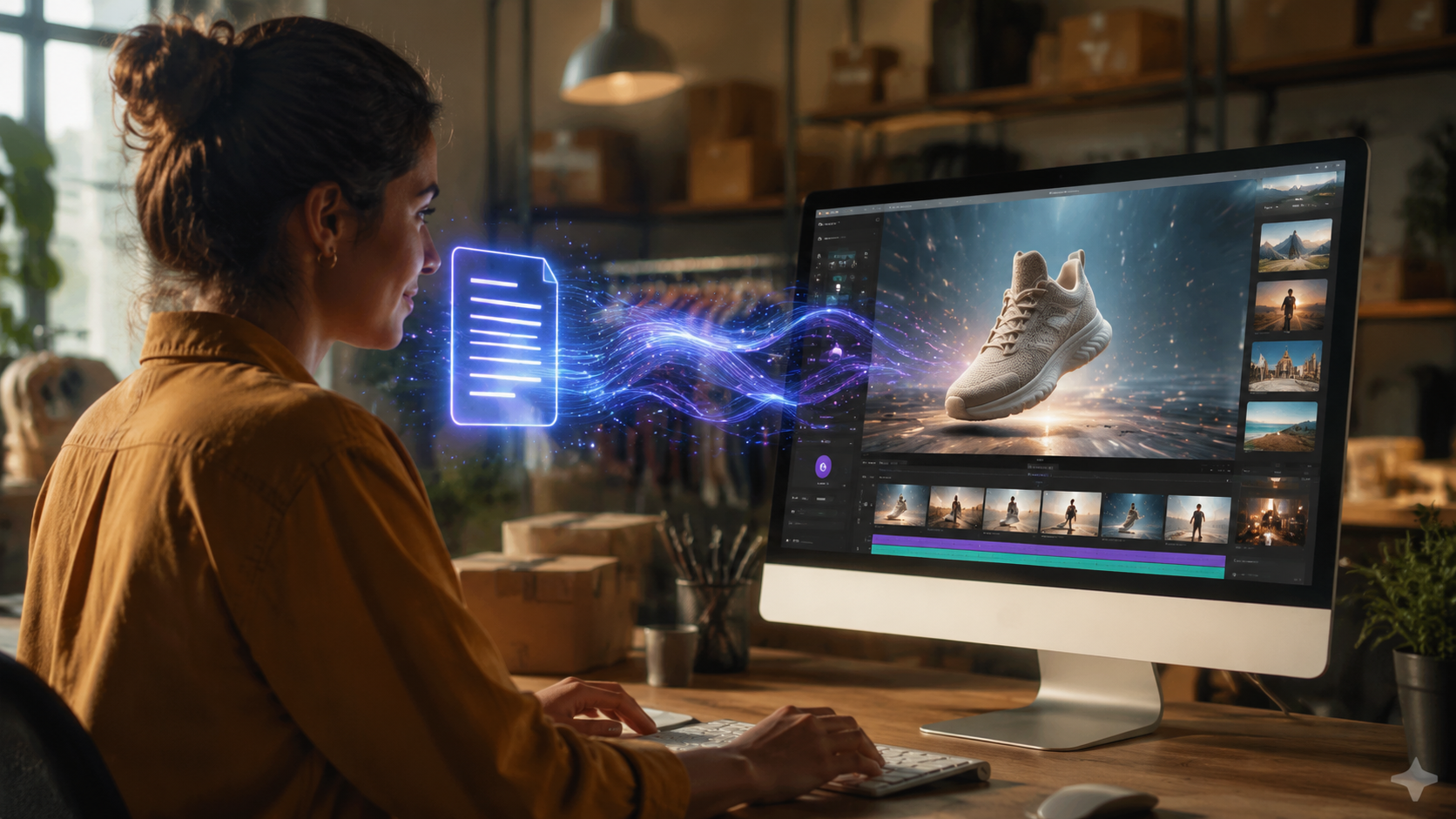 Illustration: free text to video ai for small businesses