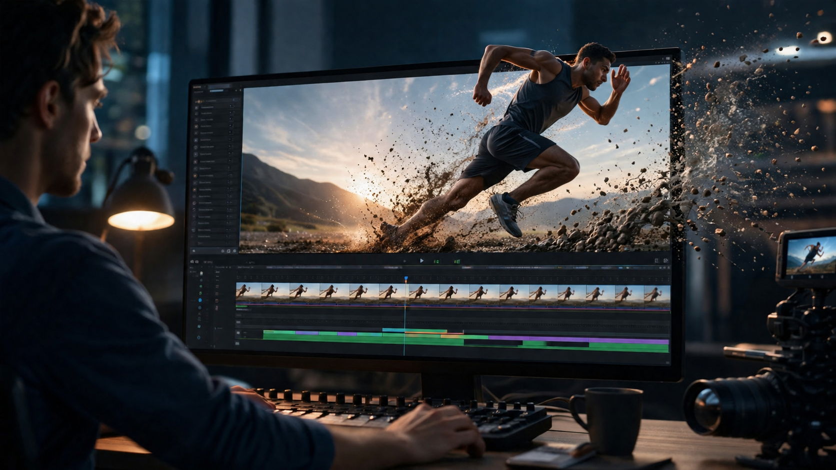 Illustration: ai video editing for slow motion