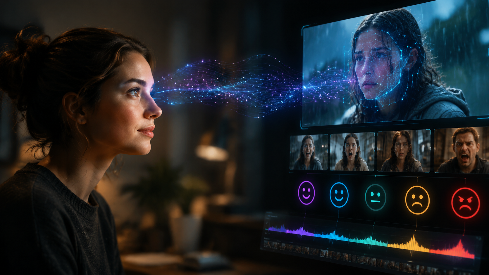 Illustration: text to video ai with emotion detection