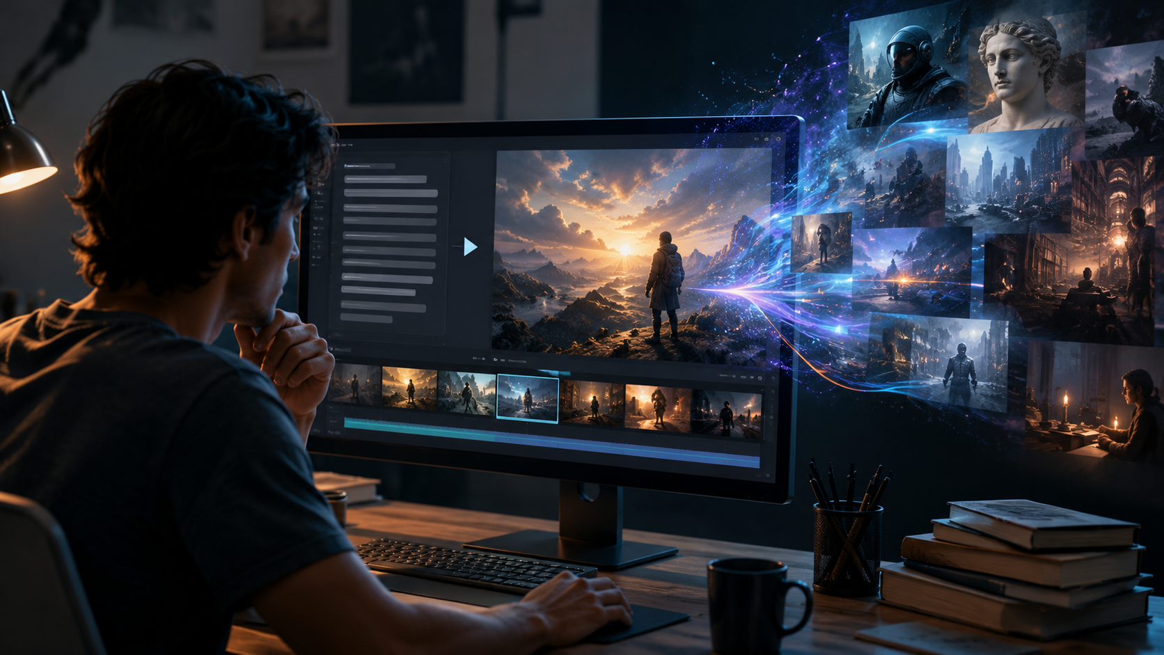 Illustration: text to video ai for video essays