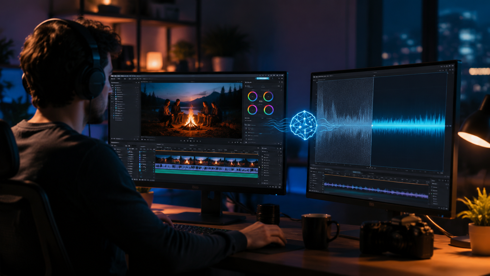 Illustration: ai video editing for noise reduction