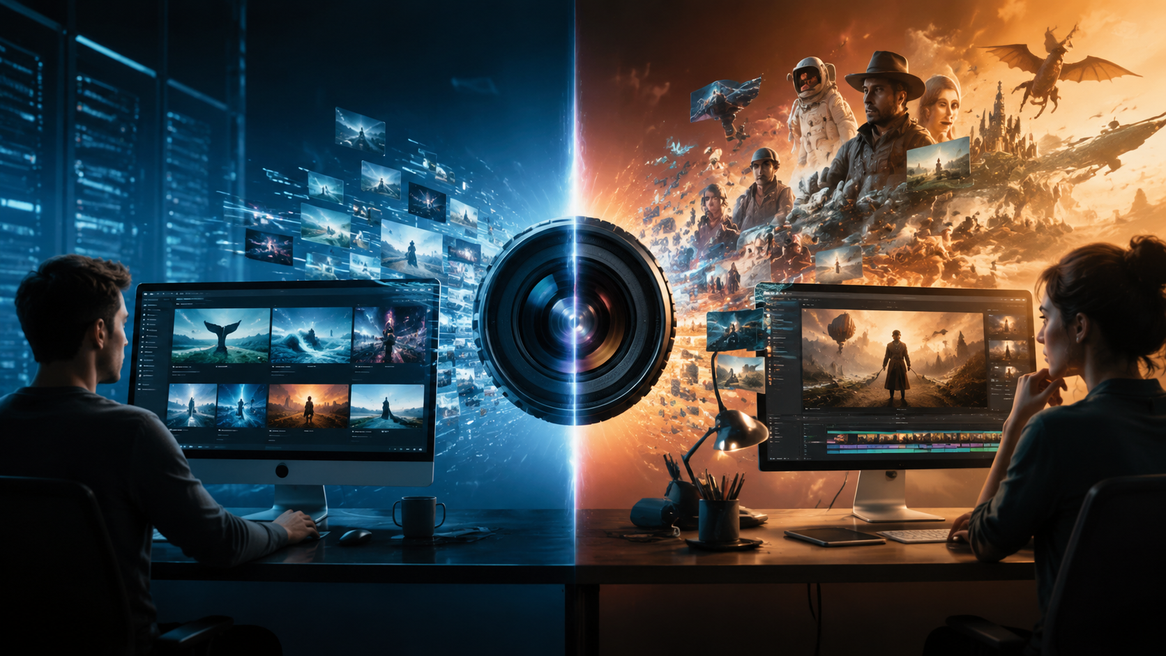 Illustration: Google Veo 3 vs Digen AI video