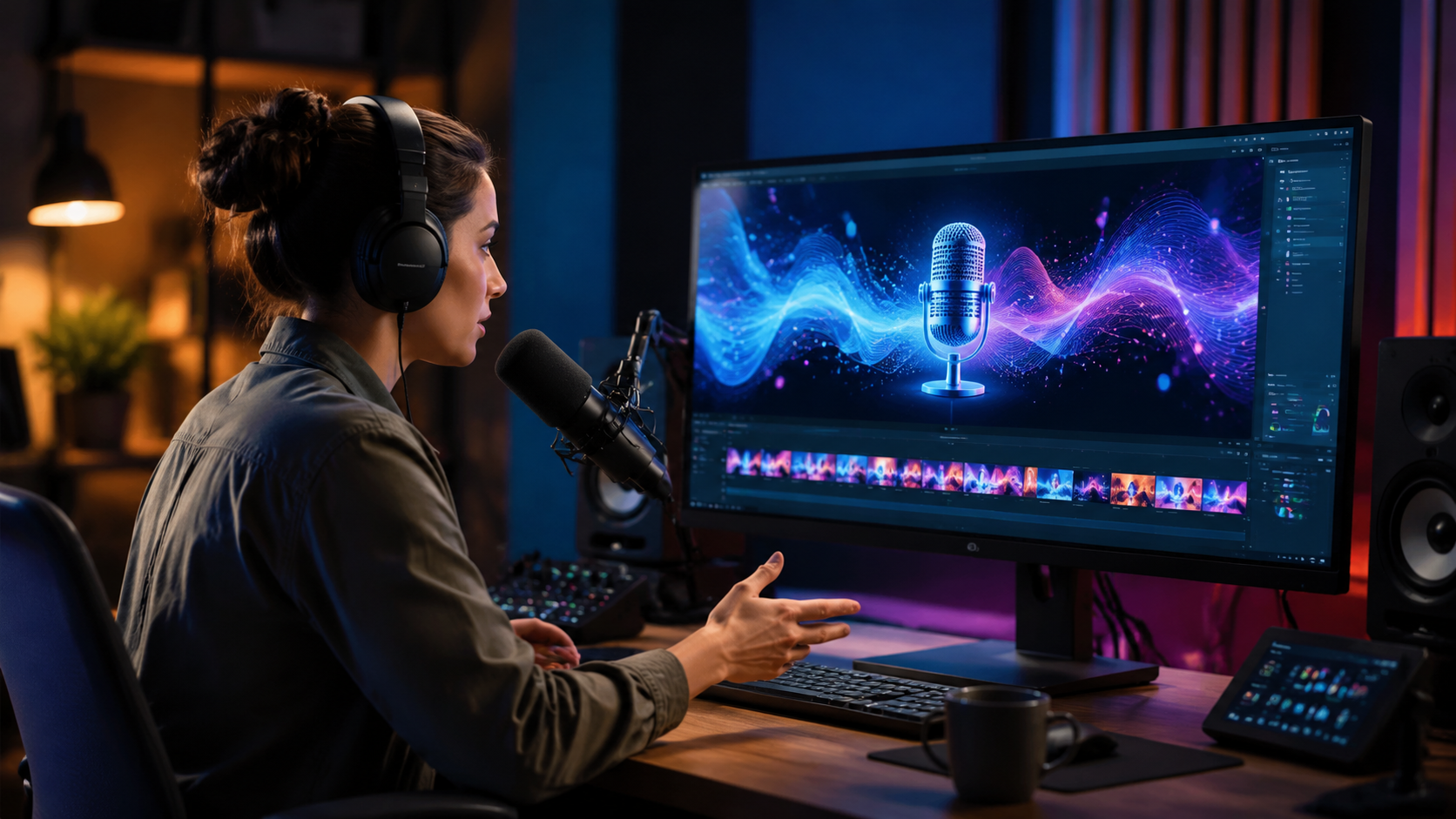 Illustration: ai video generator for podcast visuals