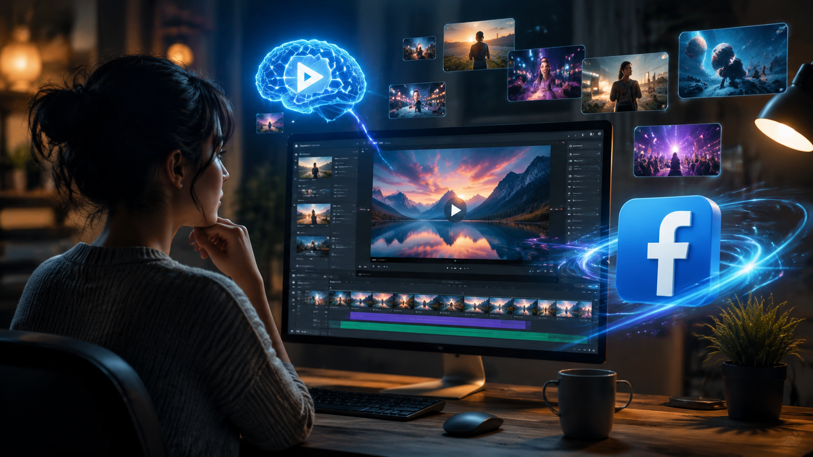 Illustration: best text to video ai for facebook