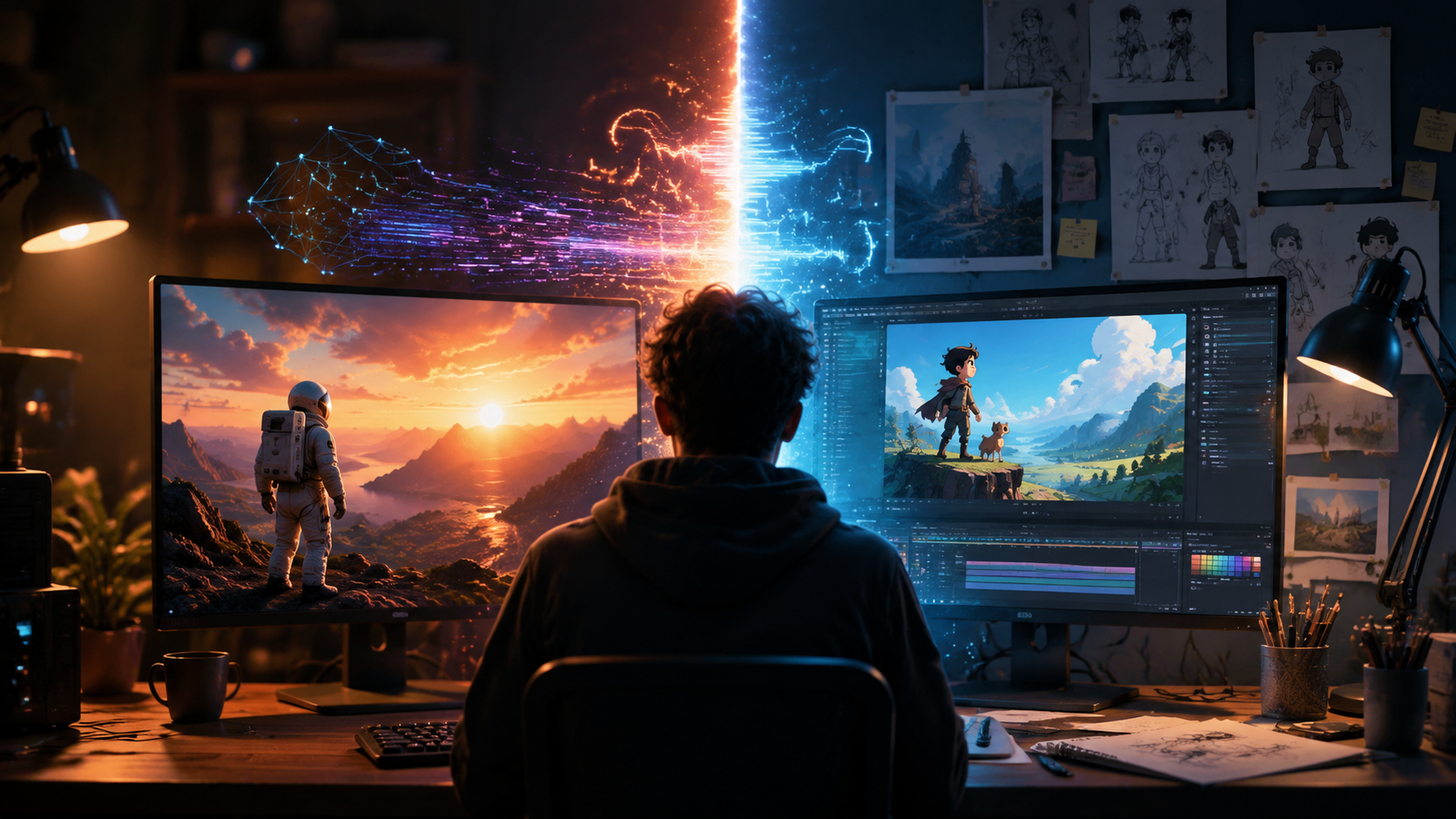 Illustration: text to video ai vs animation software