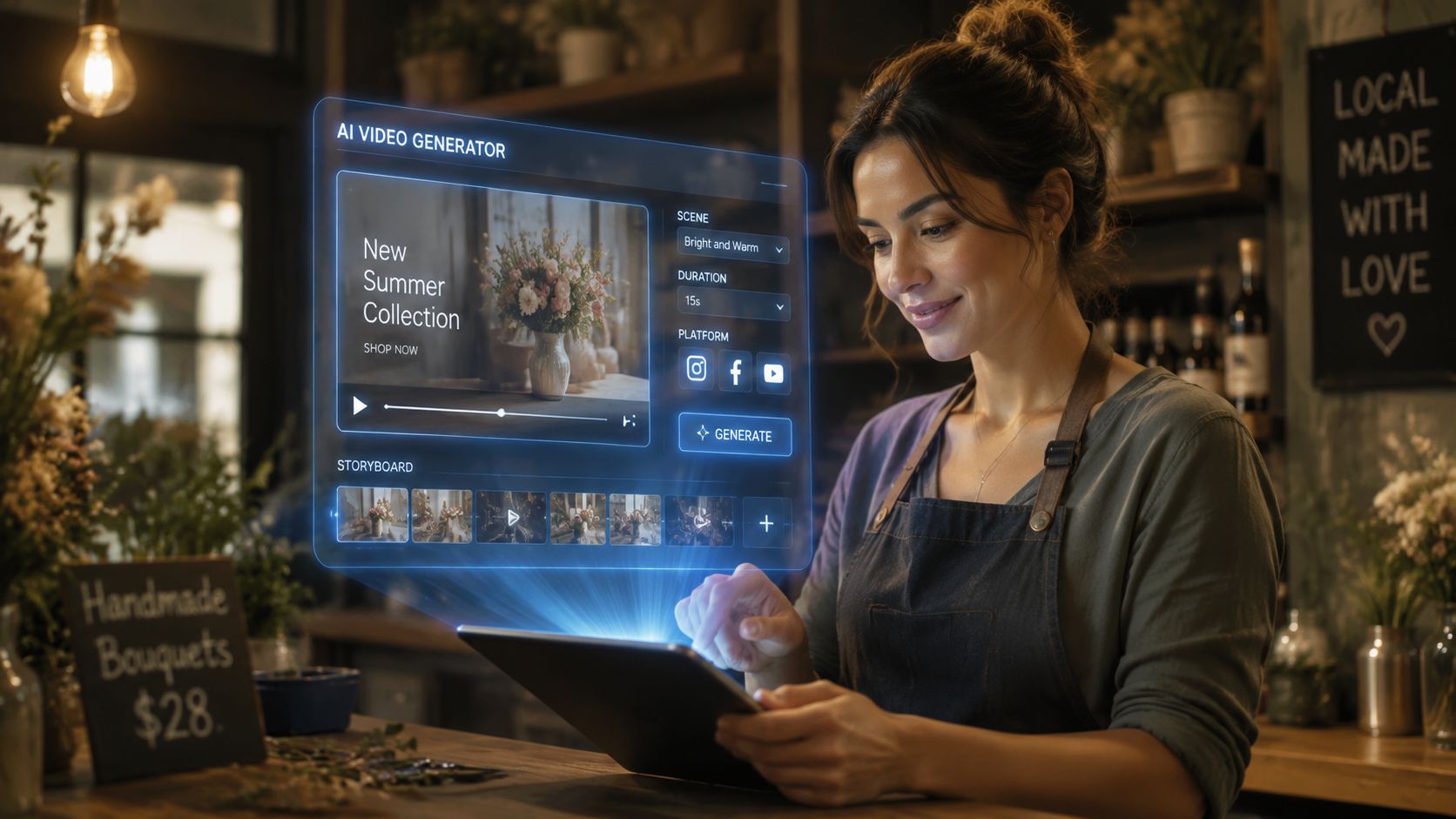 Illustration: ai video tools for local businesses