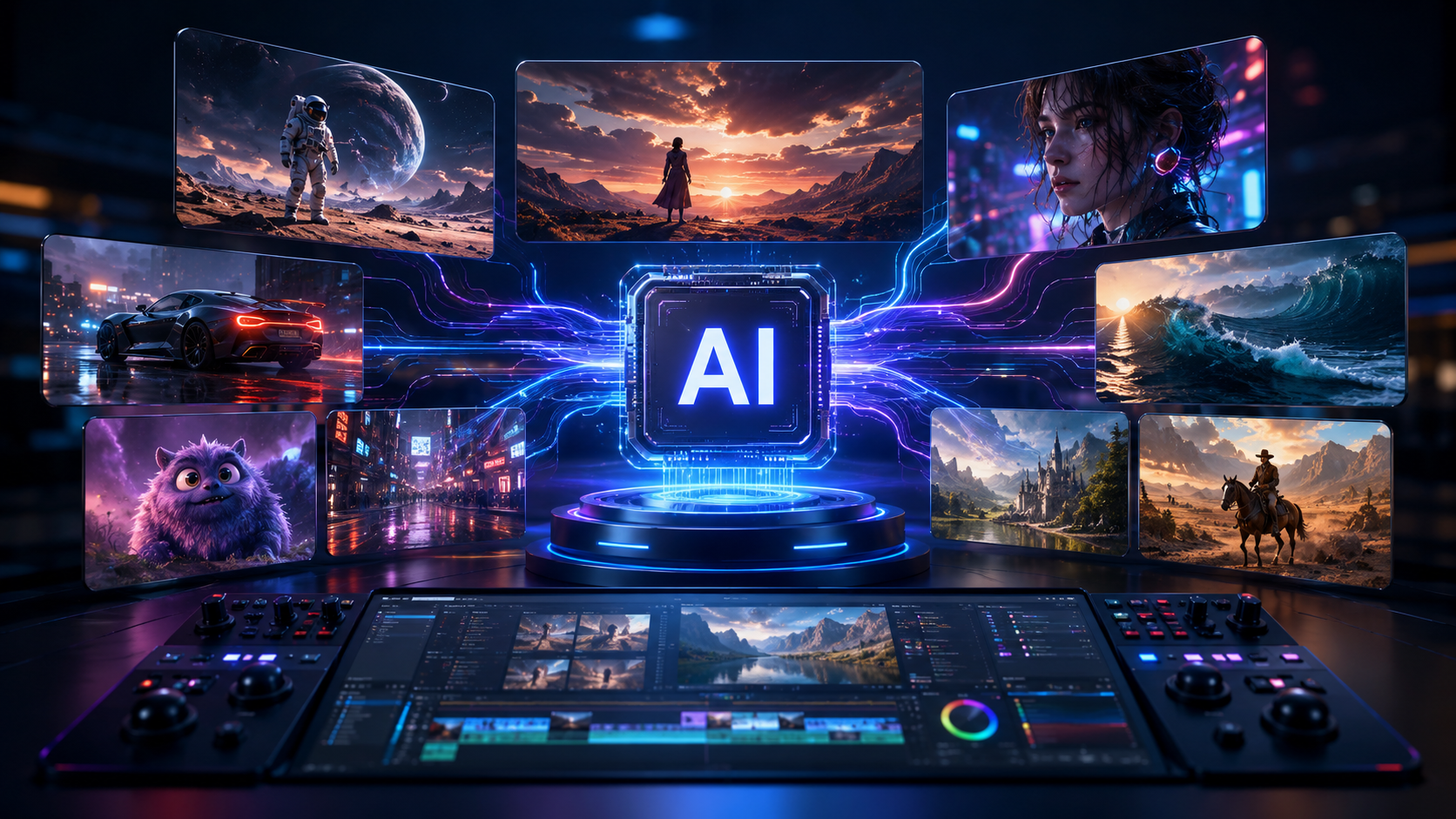 Illustration: top 10 AI video generators compared 2026