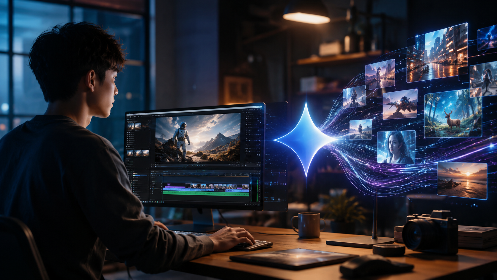 Illustration: how to create ai videos with gemini