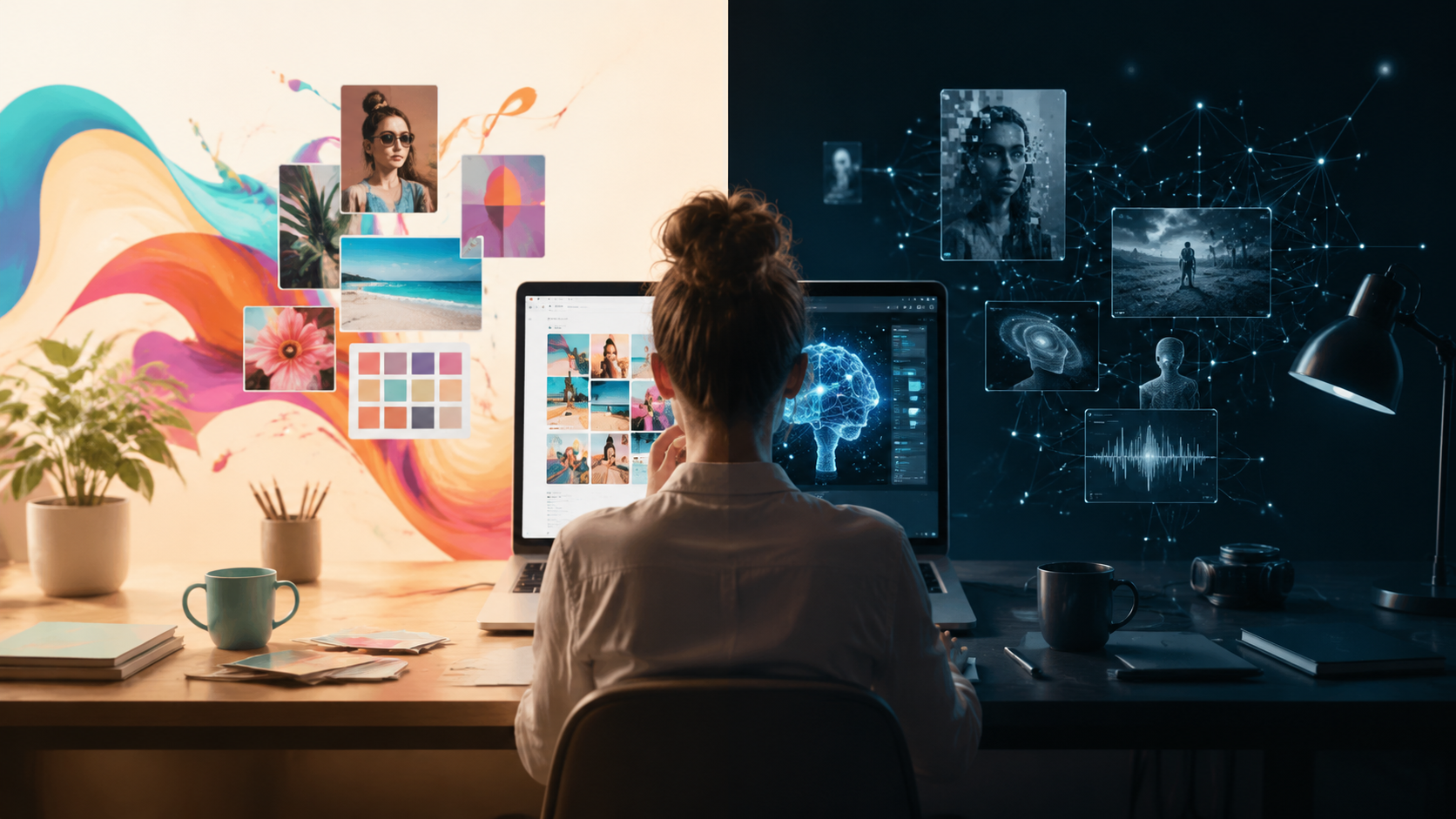 Illustration: Canva Magic Studio vs dedicated AI tools