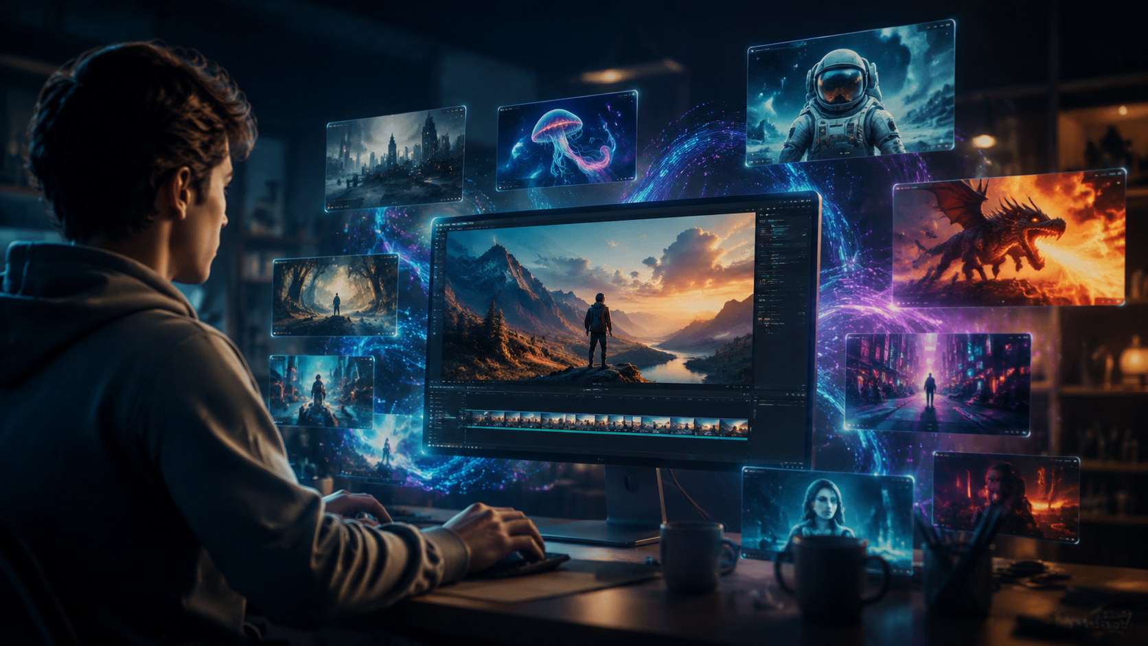 Illustration: top free ai video generators
