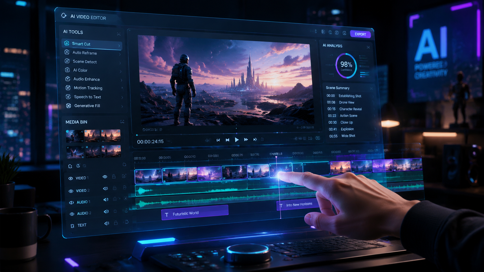 Illustration: best AI video agent 2026
