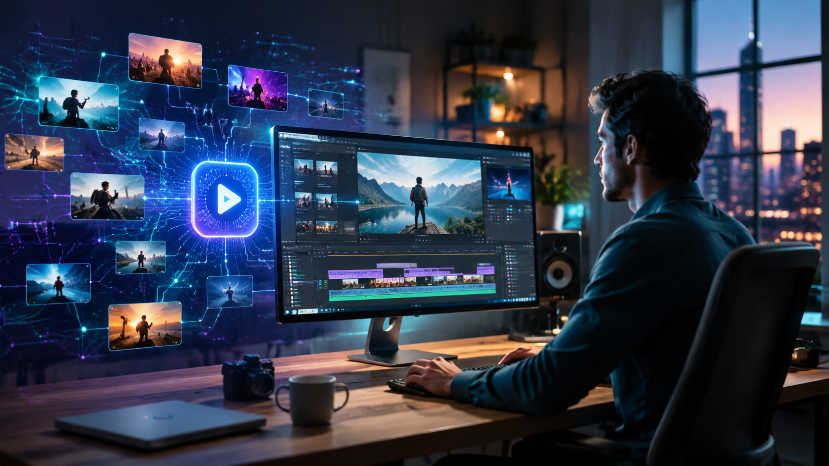 Illustration: ai video editor market trends