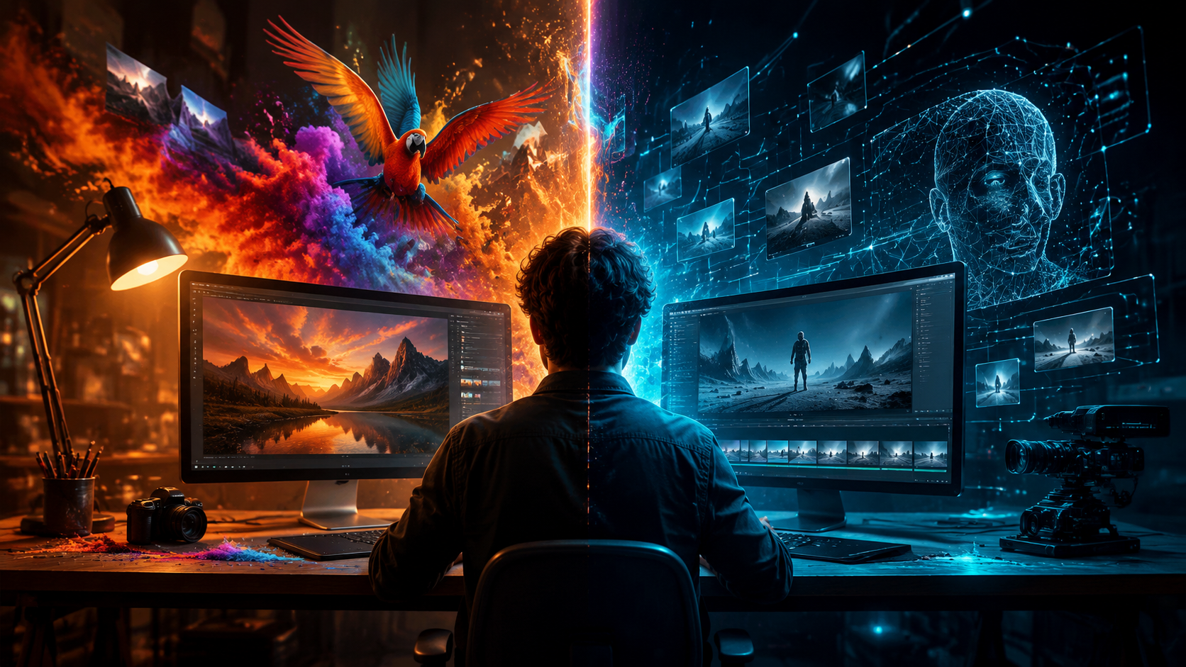 Illustration: Adobe Firefly vs Runway AI video