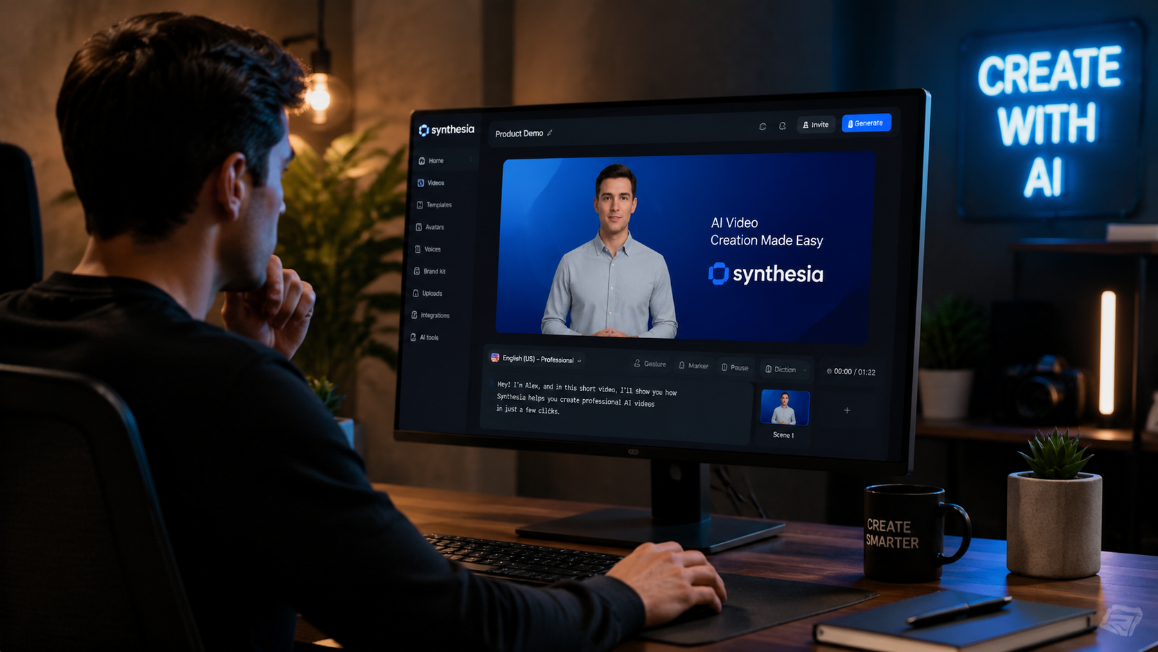 Illustration: Synthesia AI video generator review 2026