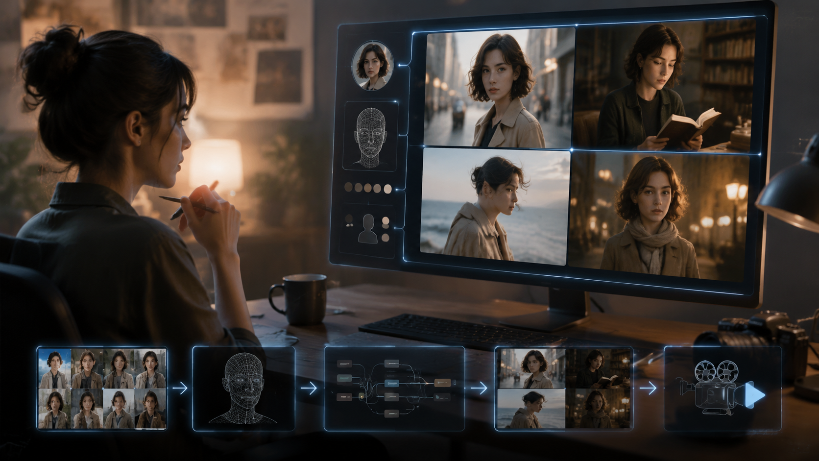 AI video agent consistent characters workflow