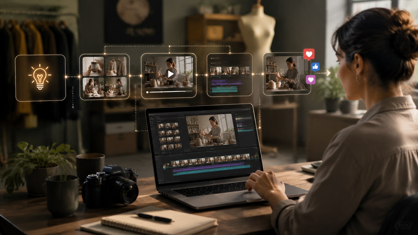 ai video generator for small businesses workflow
