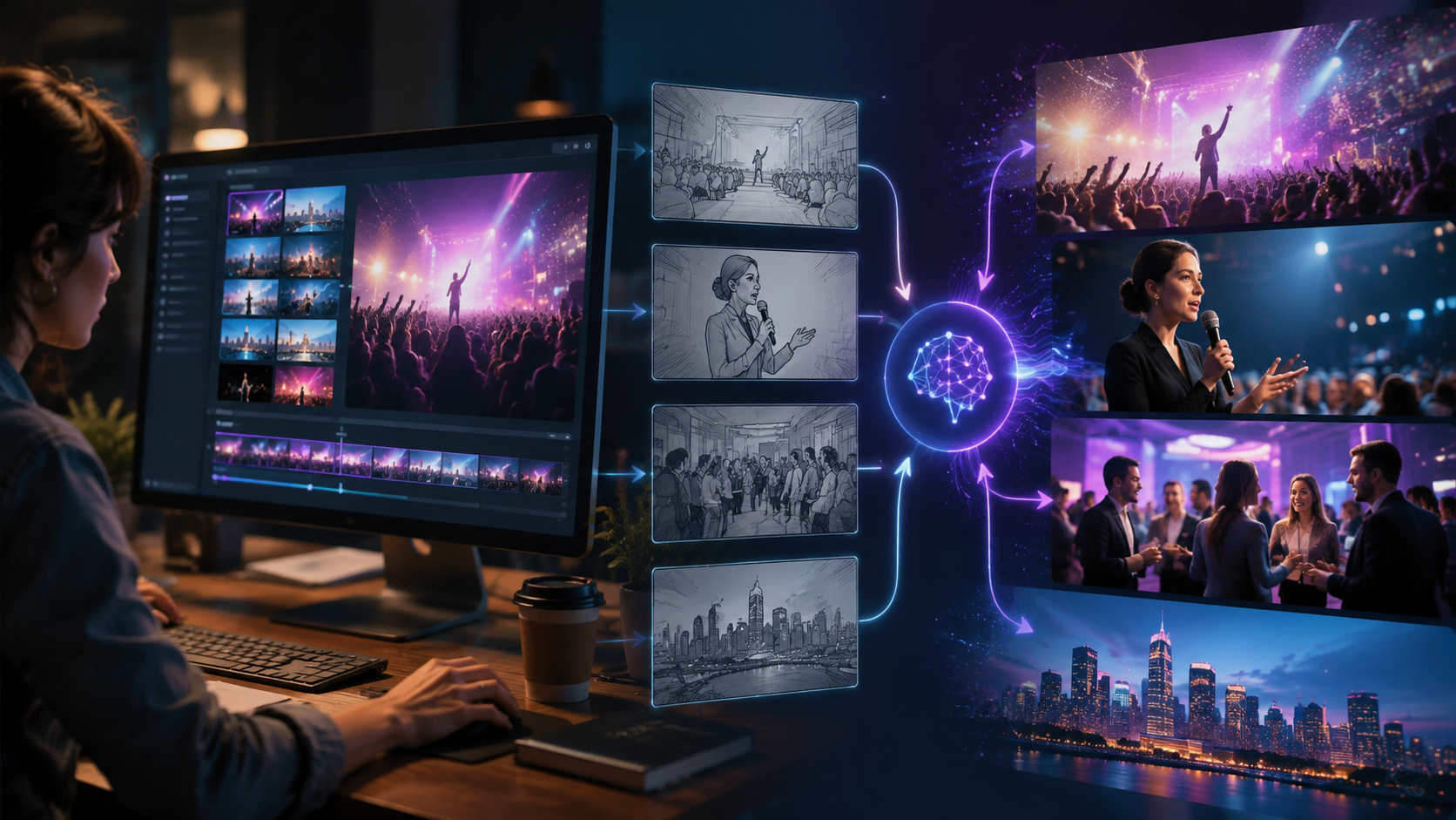 ai video generator for event promotion workflow