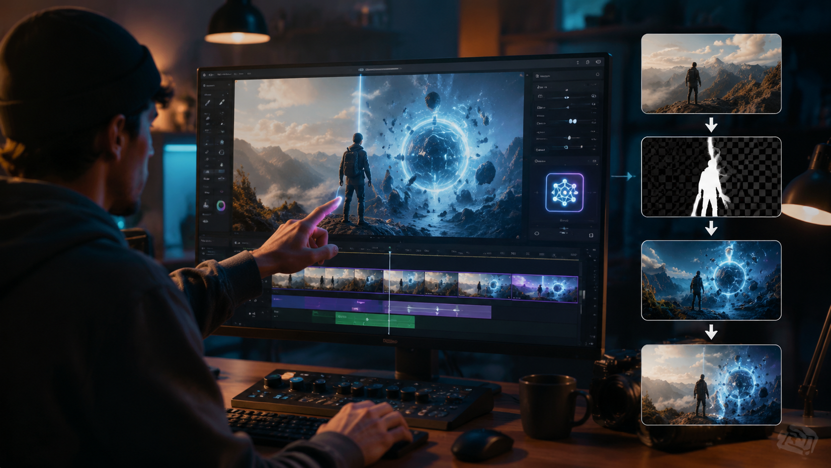 how to add effects with ai video editor workflow