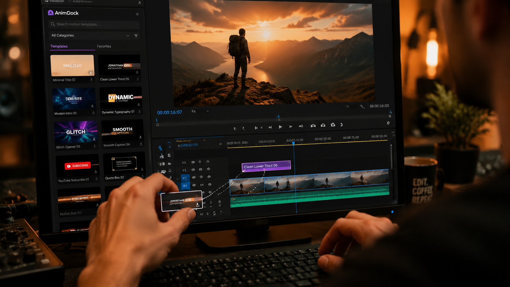 animdock motion templates browser workflow
