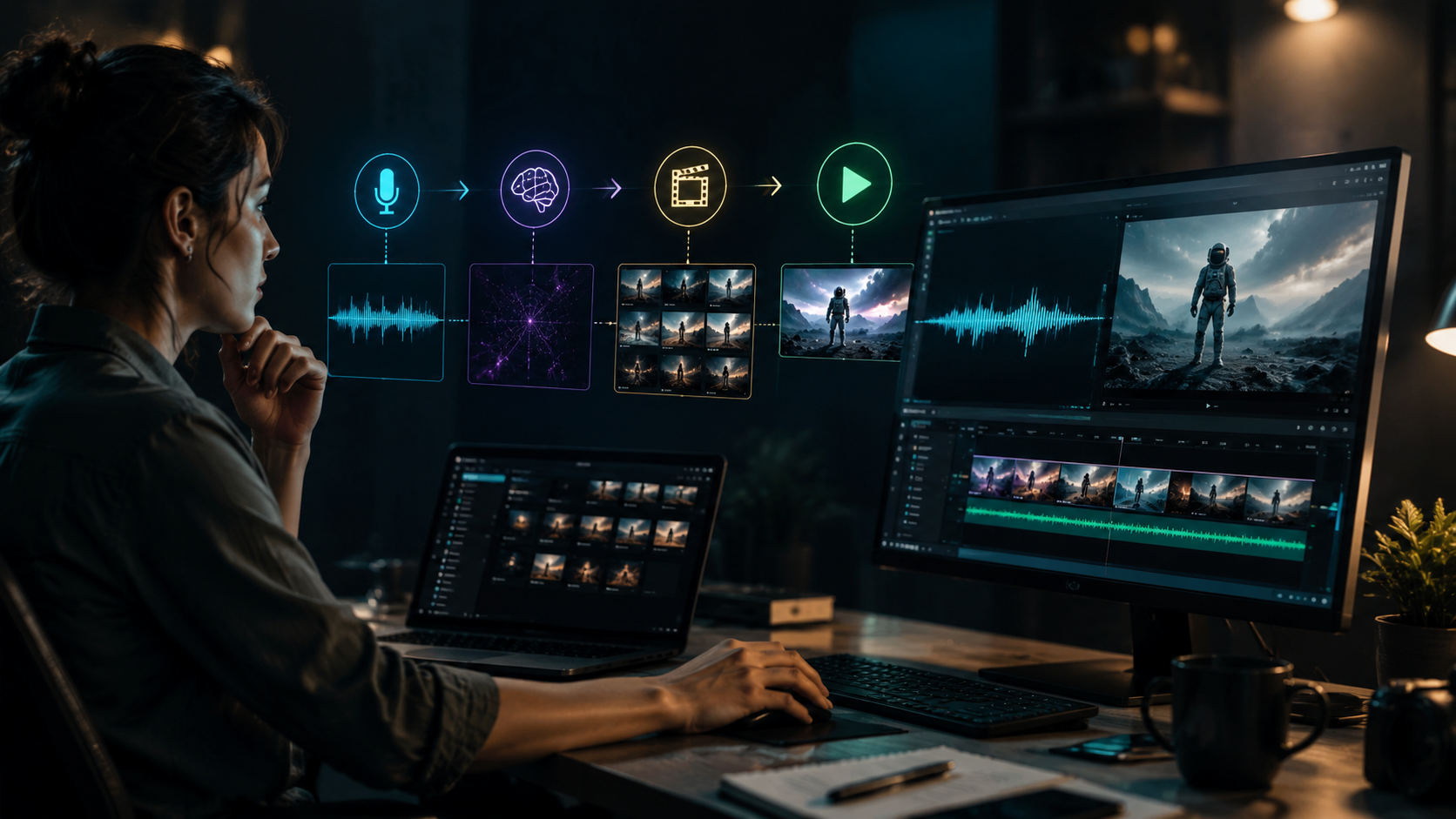 5 best audio to video ai workflow