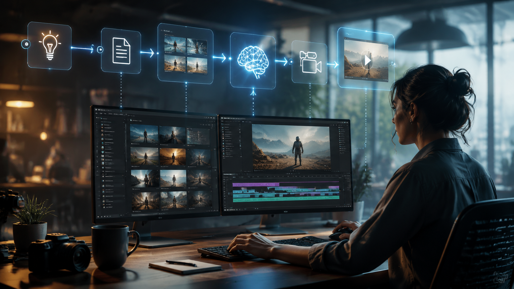 modern content workflow ai video workflow