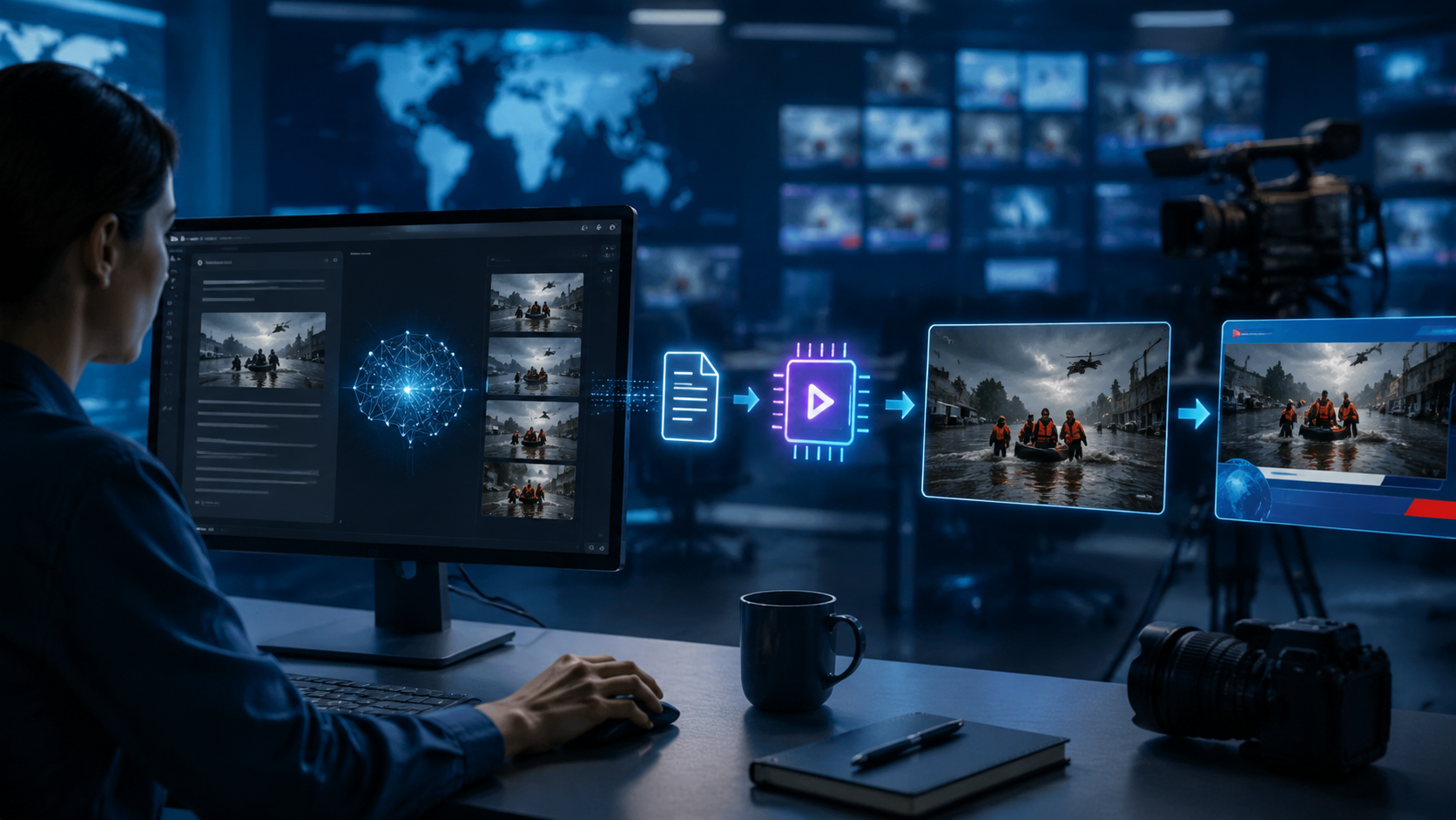 text to video ai for news reports workflow