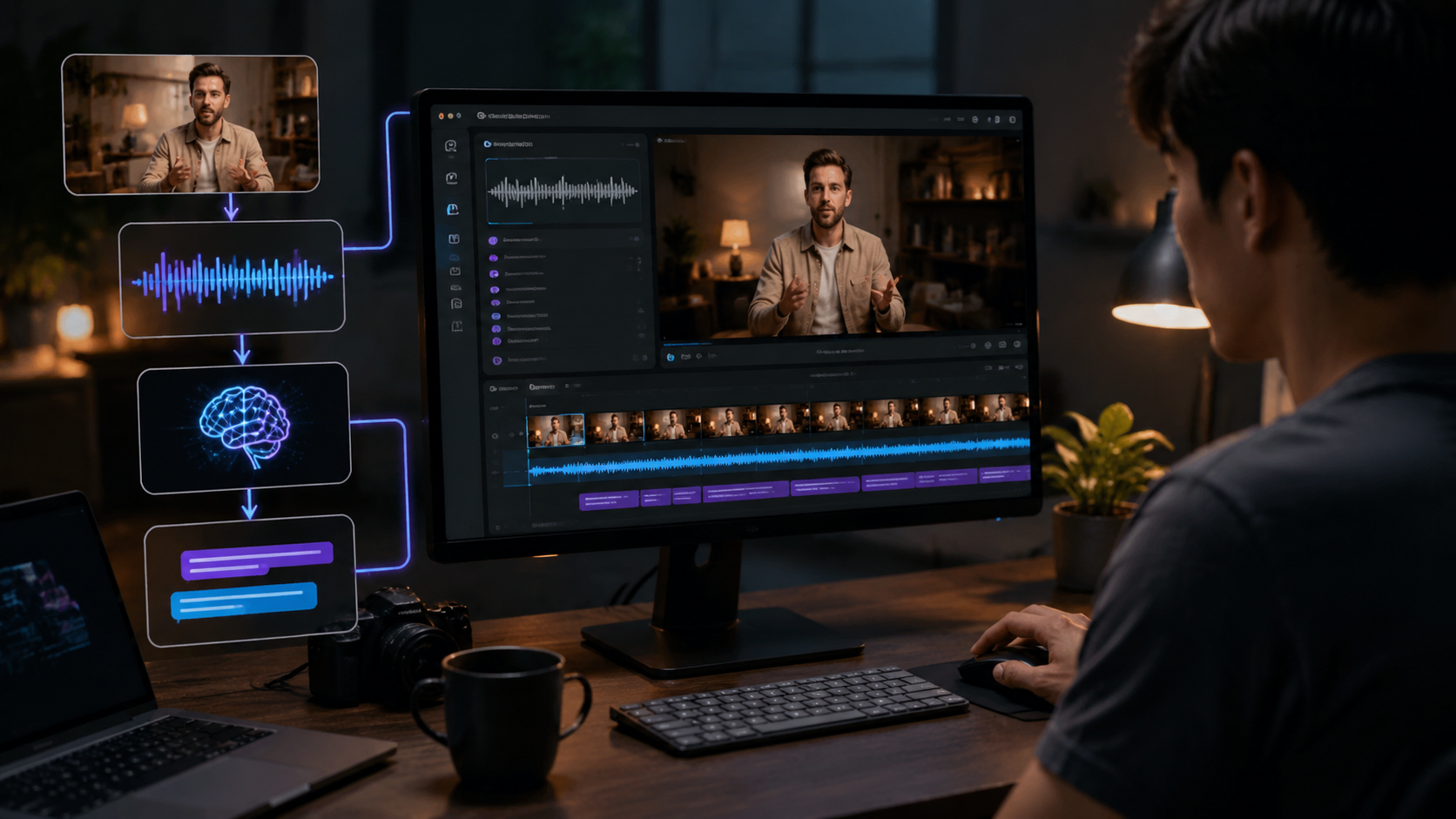 how to add subtitles with ai video editing workflow