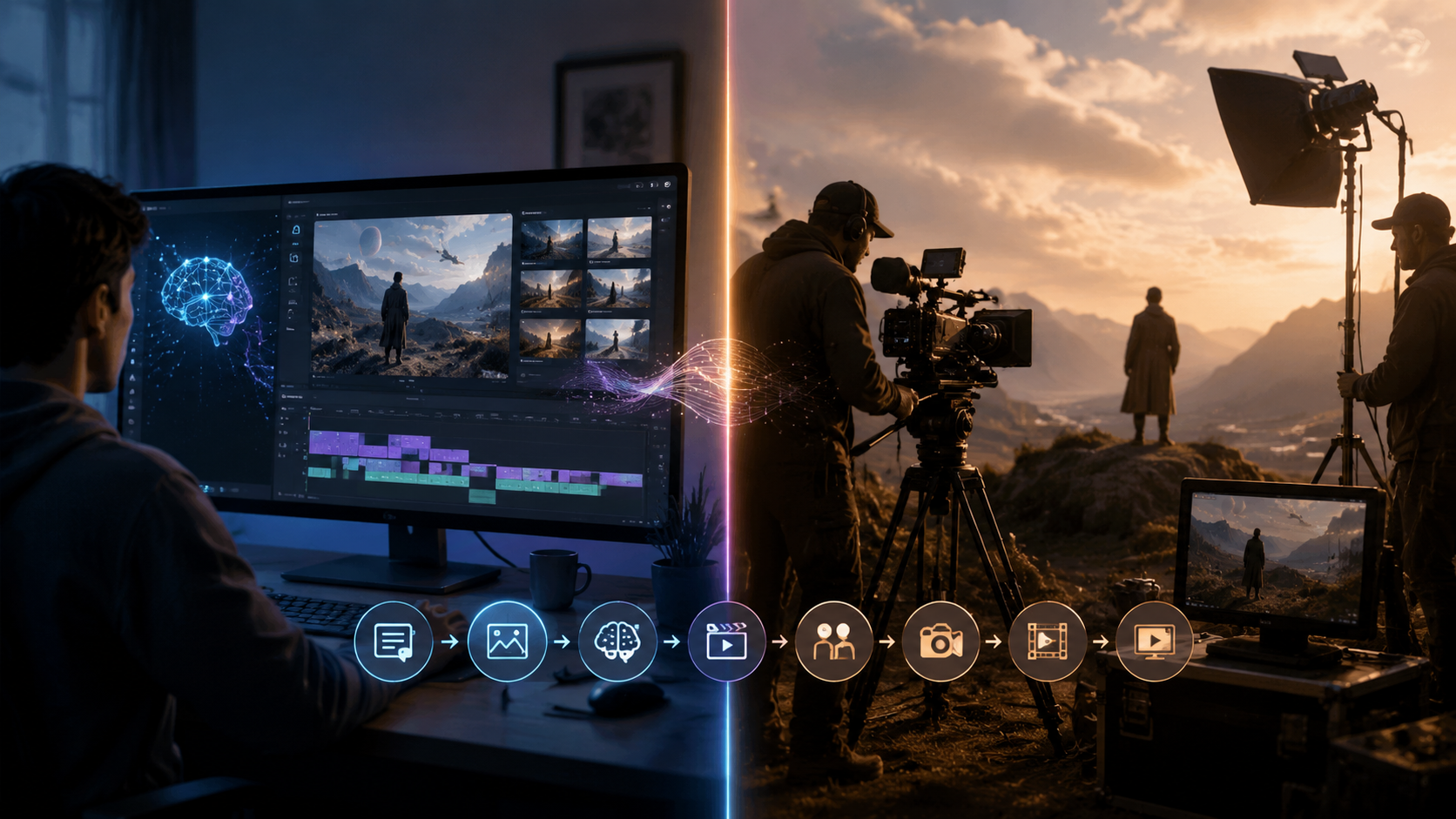 text to video ai vs hiring a videographer workflow
